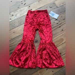 Red Velvet Bell Buttoms